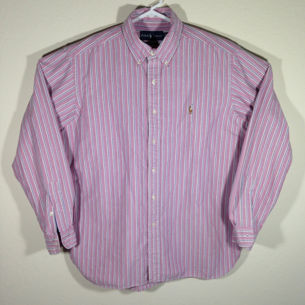 Ralph Lauren Mens Long Sleeve Button Down Shirt